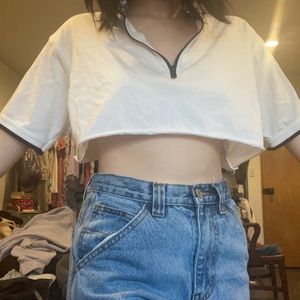 Thrifted pull over tee/cropped